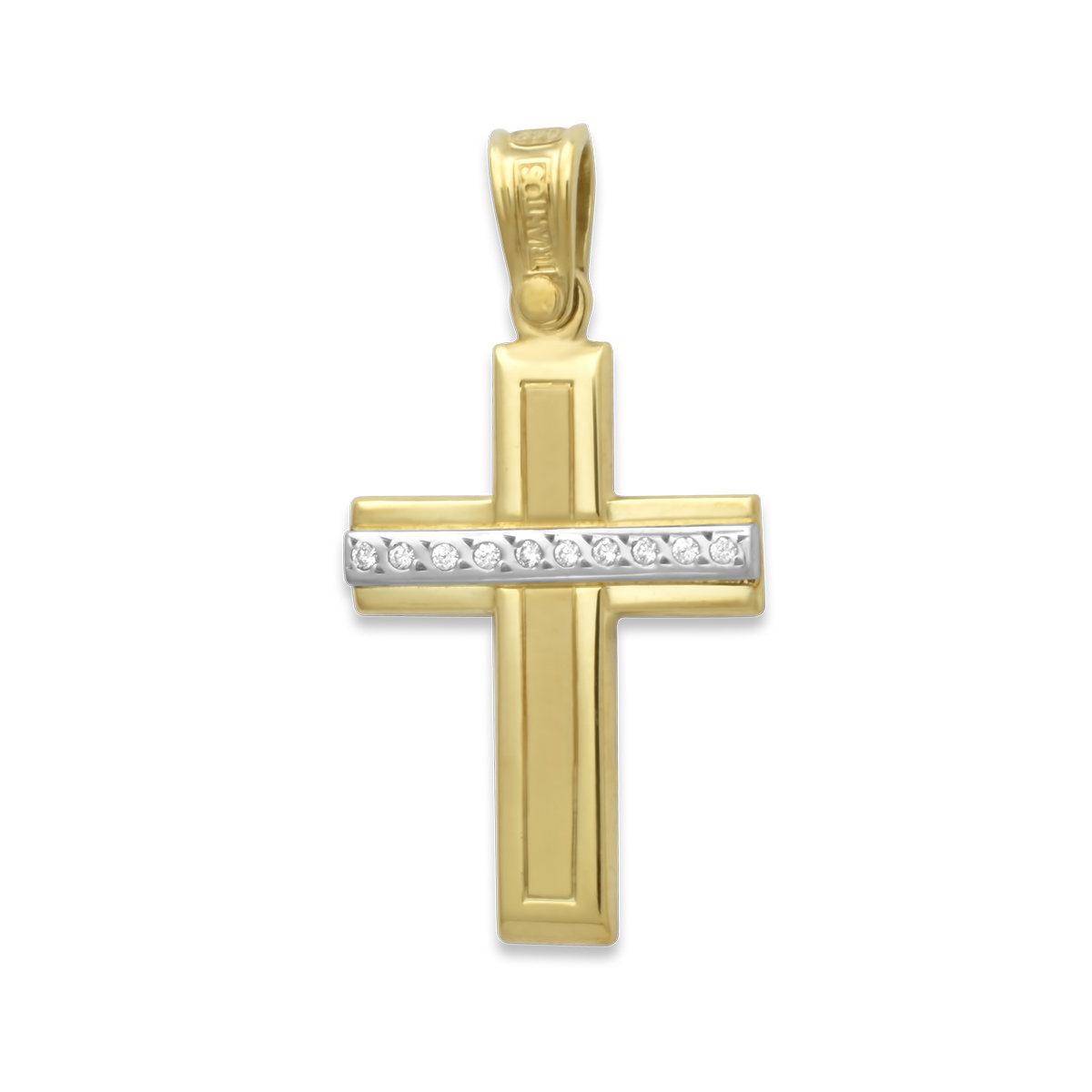 Δίχρωμος σταυρός Κ14 με ζιργκόν XT21